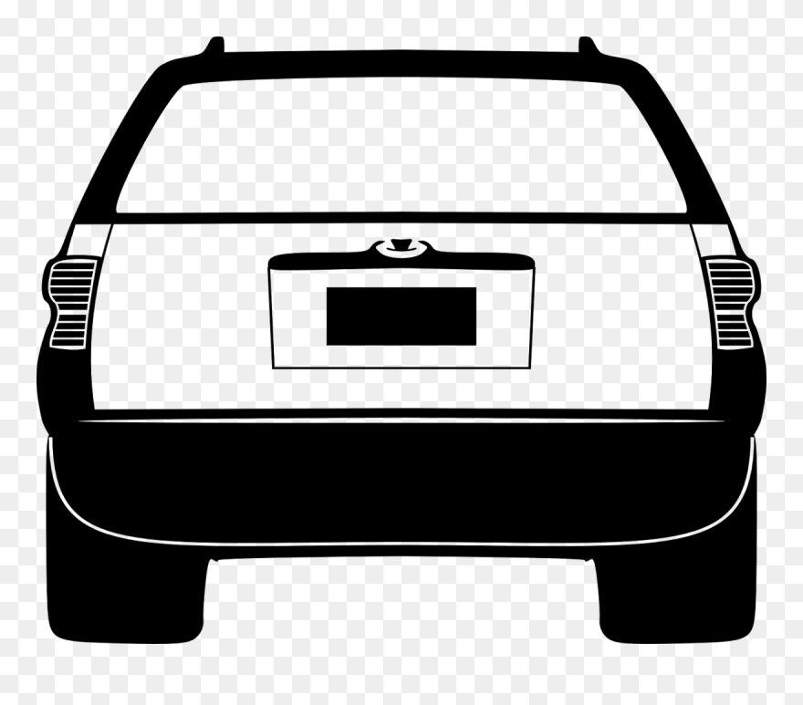 Car Back Silhouette Png Clipart
