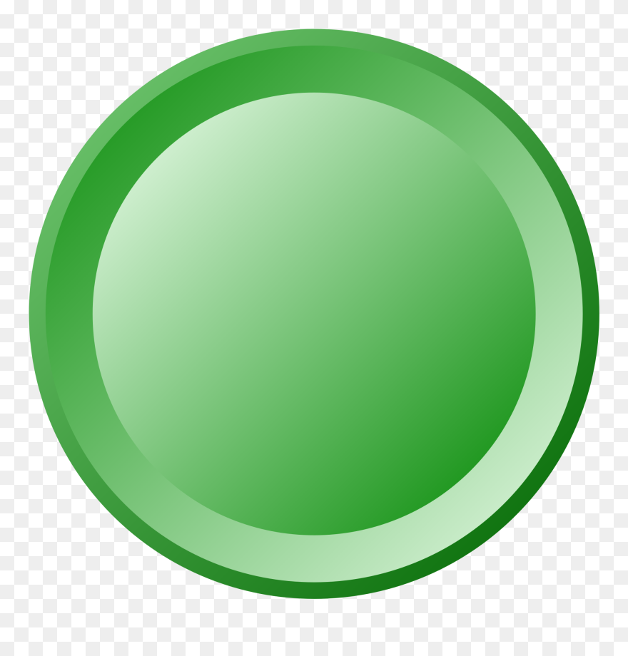File Round Button Svg - Green Plate Clipart - Png Download