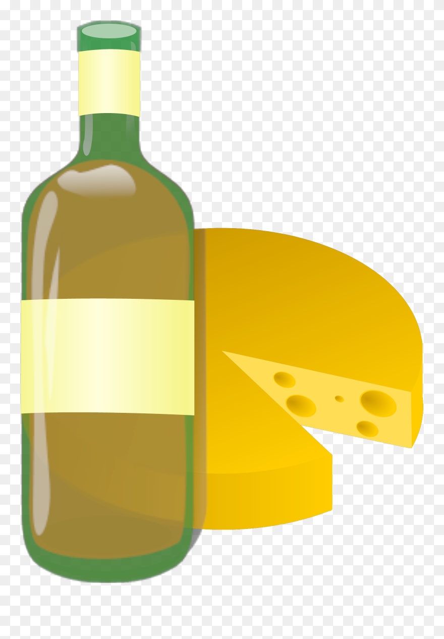 Wine And Cheese Clip Art - Png Download