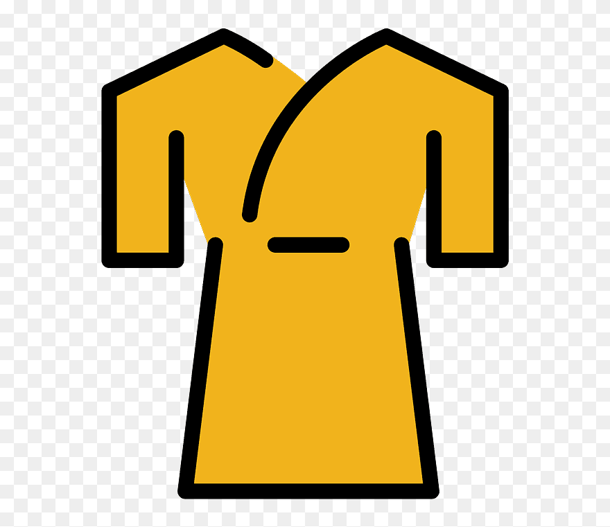 Kimono Emoji Clipart - Png Download
