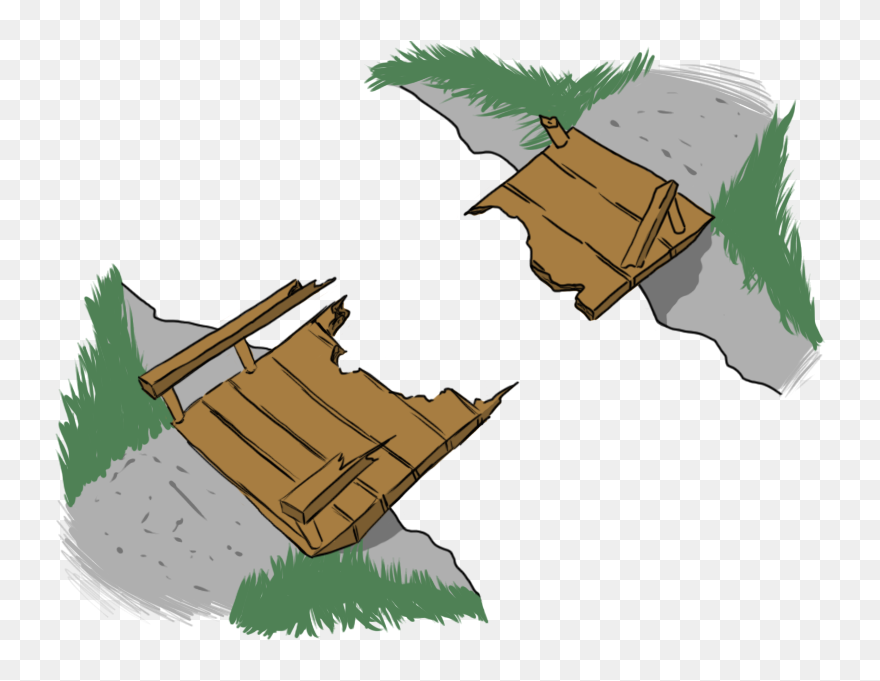 Brooklyn Bridge Silhouette Free Svg - Broken Bridge Clip Art - Png Download