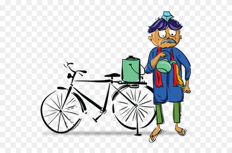 Hybrid Bicycle Clipart
