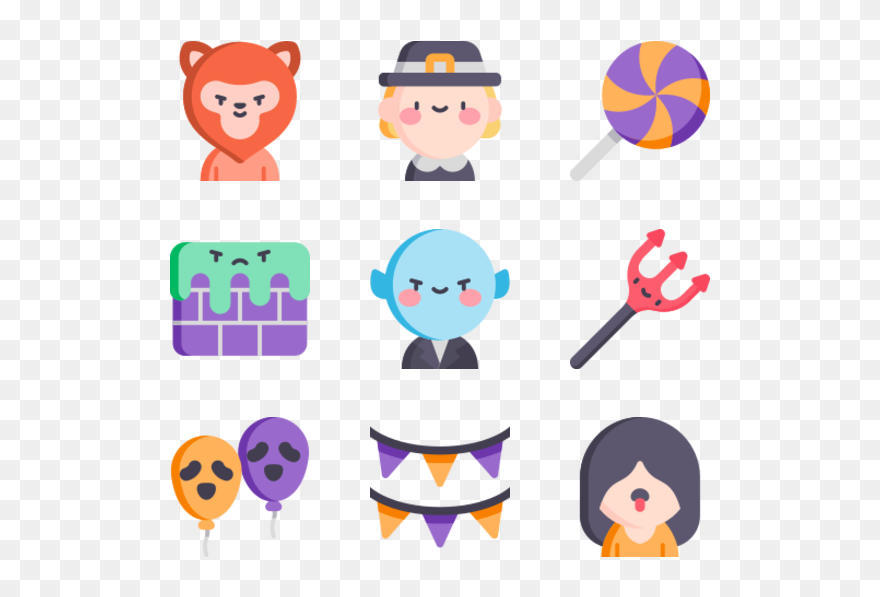 Halloween Icons Clipart