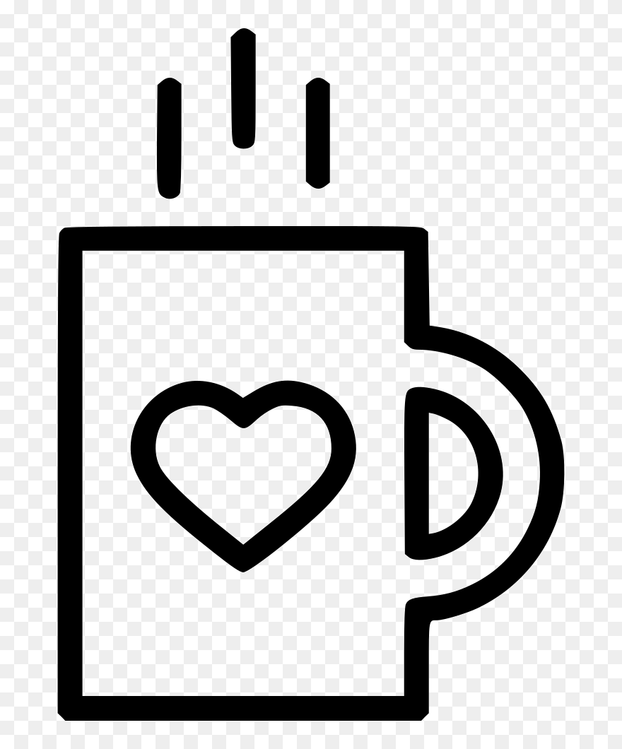 Romantic Valentine Day Mug Cup Coffee - Heart Clipart