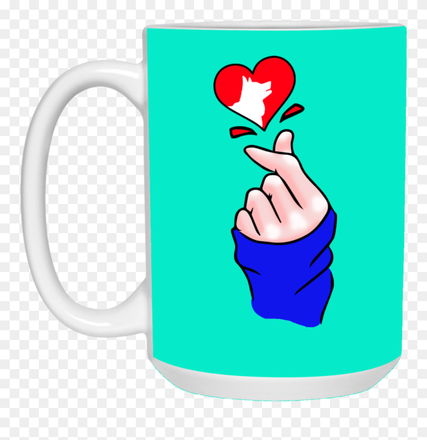 Heart Shape Husky Mugs - Mug Clipart