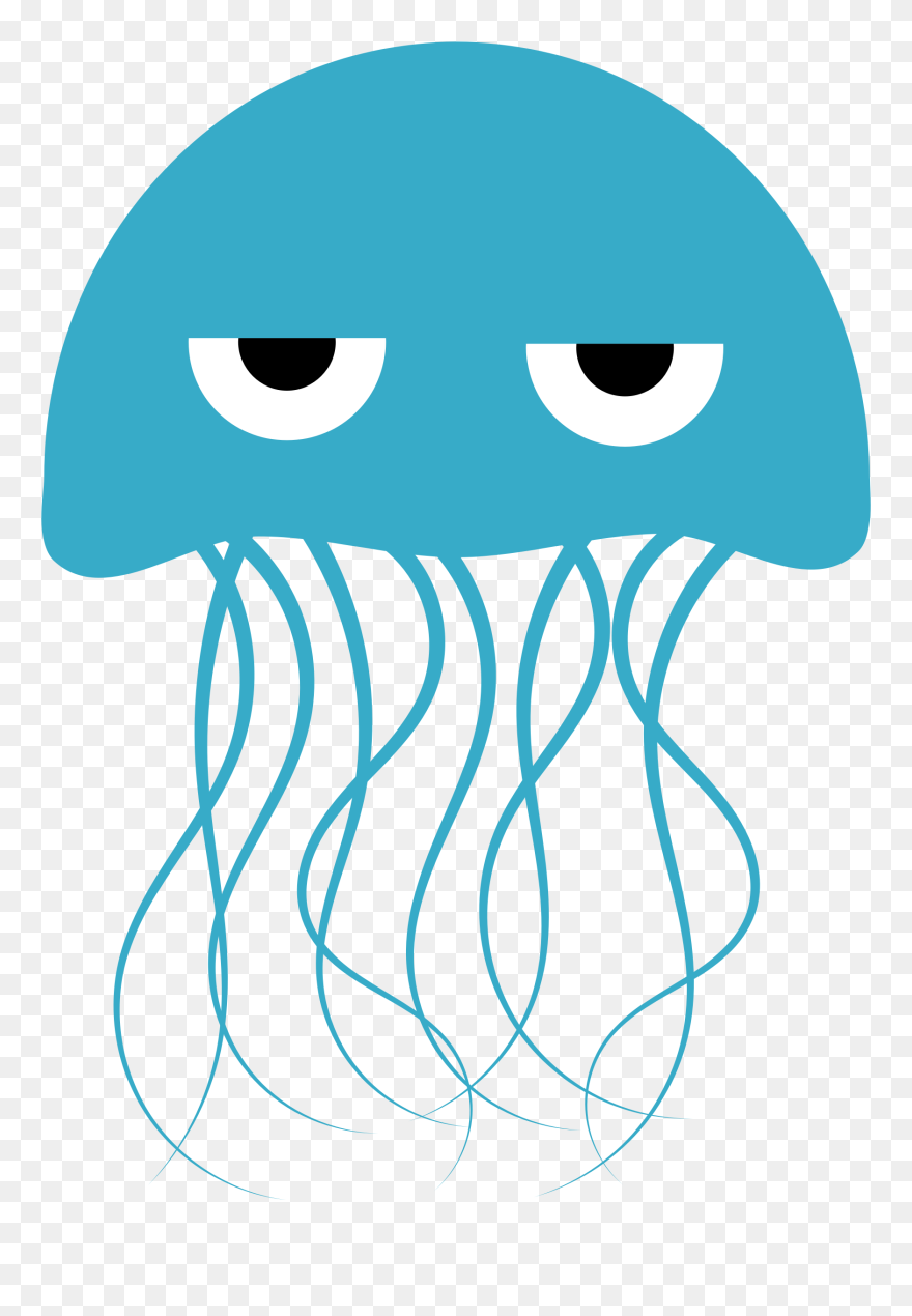 Clipart - Transparent Background Jellyfish Clipart - Png Download
