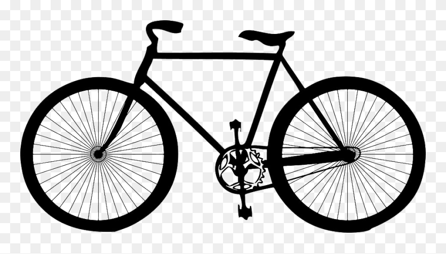 Black Mountain Bike Transparent - Cycle Clipart Png