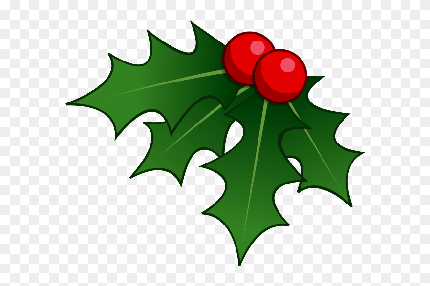 Holly Clipart December - Png Download
