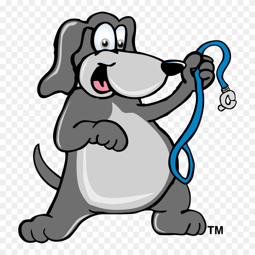 Dog On Leash Clipart Clip Royalty Free Pet Etiquette - Fat Dog On A Leash - Png Download
