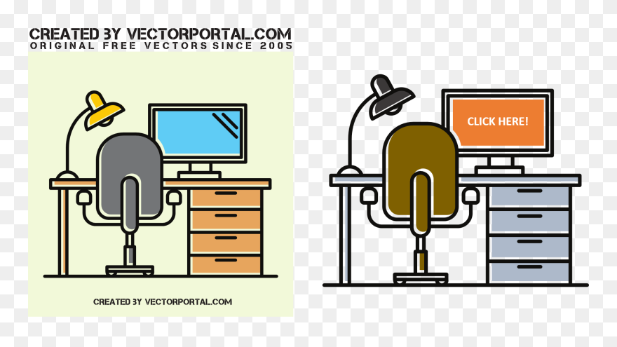 Transparent Free Download Animated Clipart For Powerpoint - Business Office Free Vector Png