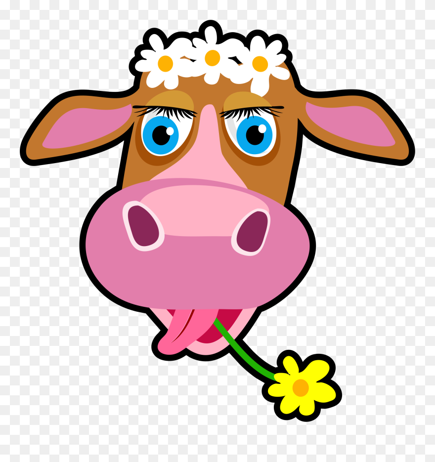 Christmas Cow Clipart Jpg Library Download Clipart - Daisy The Cow Cartoon - Png Download