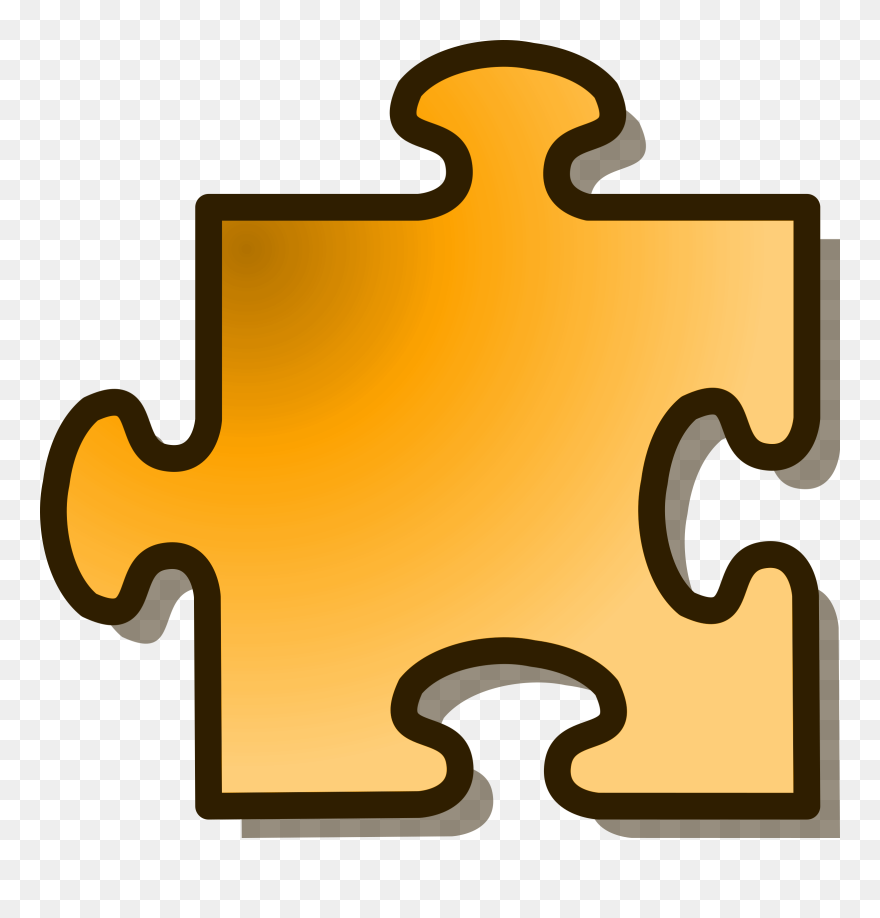 Puzzle - Vector Jigsaw Puzzle Piece Clipart