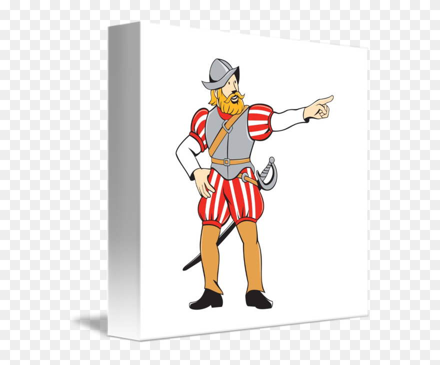 Cartoon Spanish Conquistadors Clipart