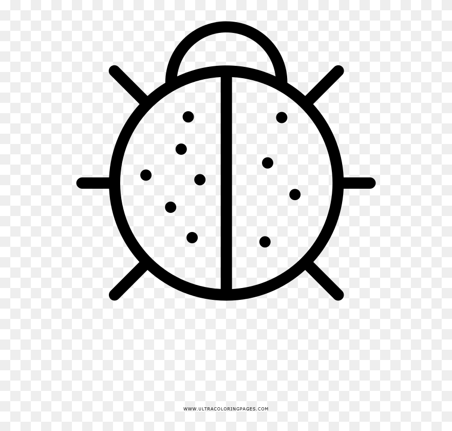 Transparent Ladybug Clip Art Black And White - Coronavirus Black And White Icon - Png Download