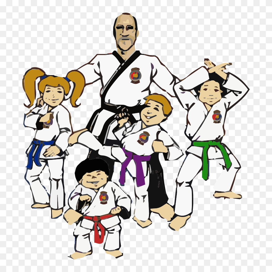 Karate Class Clipart"src="data - Karate Kids Cartoon - Png Download