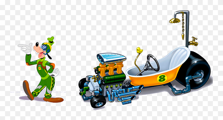 Mickey And The Roadster Racers Goofy's Car Clipart