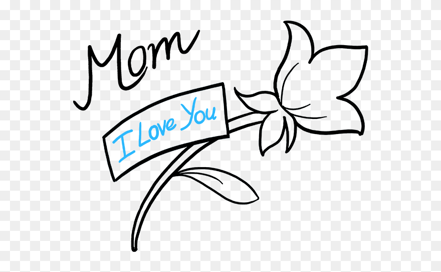 How To Draw Mother"s Day Flower Clipart