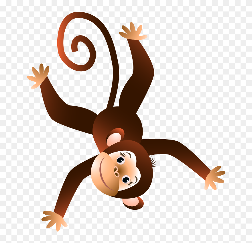 Chimpanzee Vector Graphics Illustration Monkey Royalty-free - Monkey Cartoon Png Cute Clipart