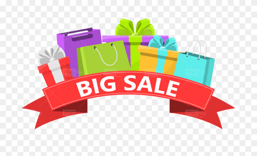 Big Sale Shopping Bags Clipart