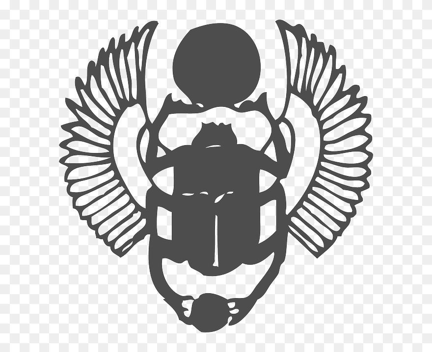 Scarab, Symbol, Wings, Bug - Egyptian Scarab Png Clipart