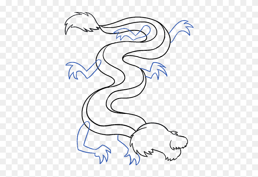 How To Draw A Chinese Dragon Easy Drawing Guides - Cute Chinese Dragon Drawing Clipart