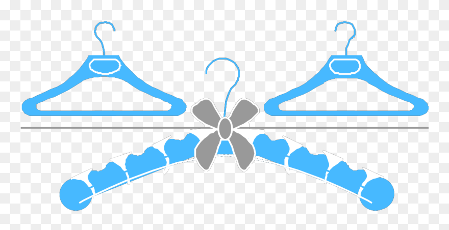 Hanger With Bow Clipart - Png Download