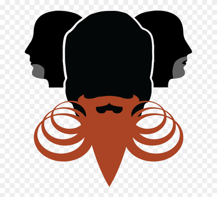 Partial Beard Freestyle - Illustration Clipart