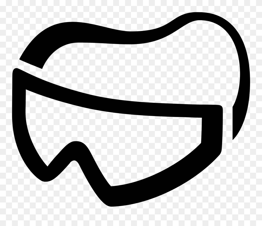 Goggles Vector Old - Parachuting Clipart