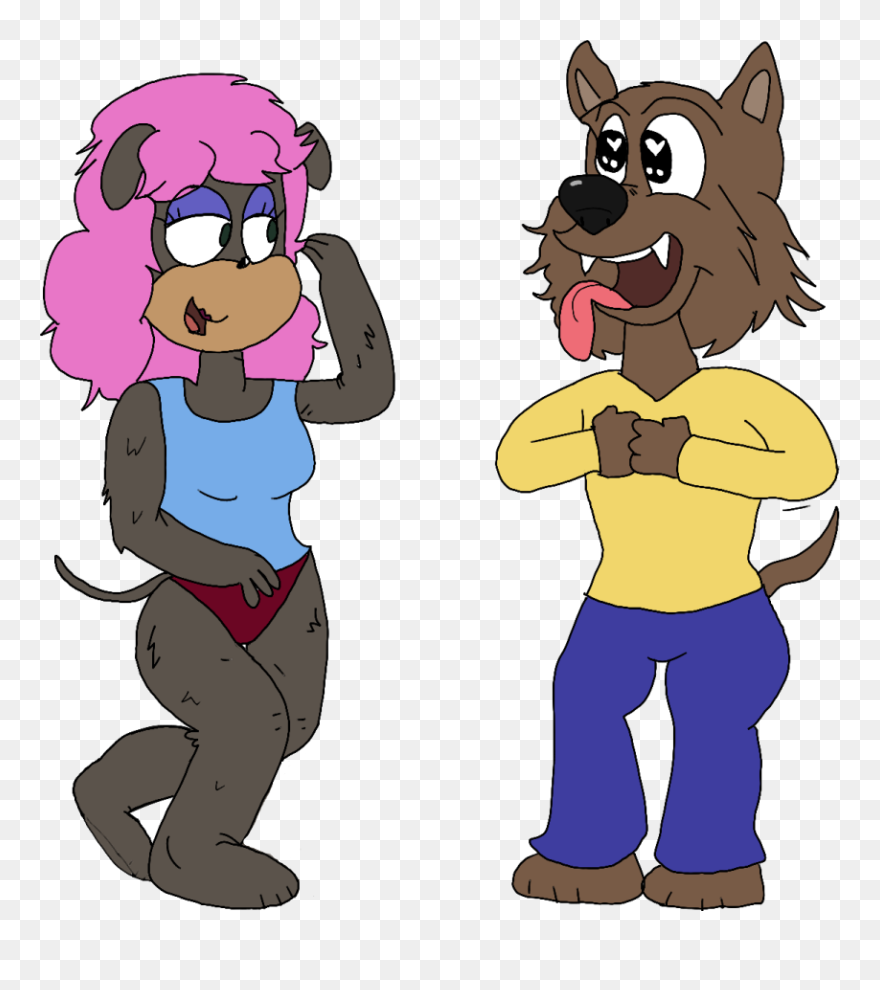 Seductive Dachshund - Cartoon Clipart