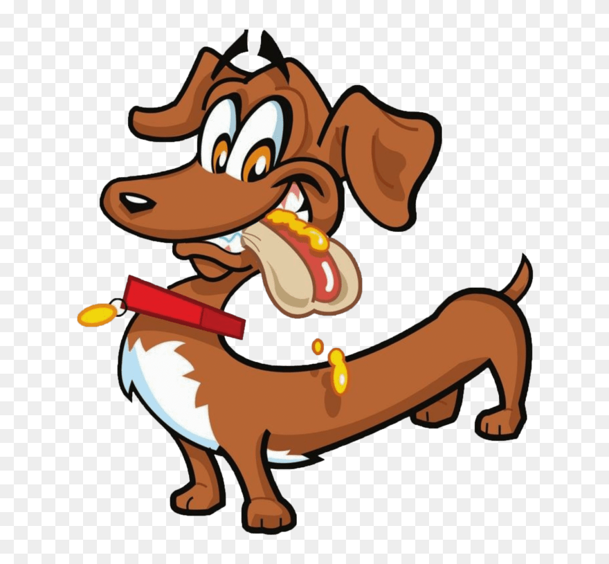 Poodle Eating A Hot Dog Clipart - Png Download