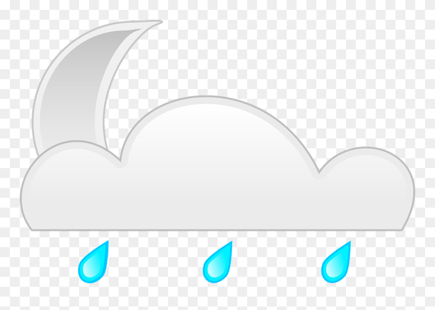 Nightime Cloud Rain Free Photo - Spring Meadow Lake State Park Clipart