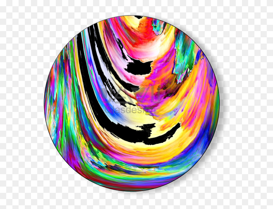 Glass Wall Art - Circle Clipart