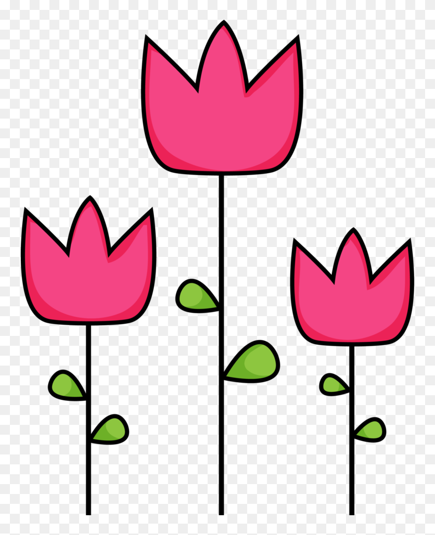Pink Tulip Clip Art - Png Download