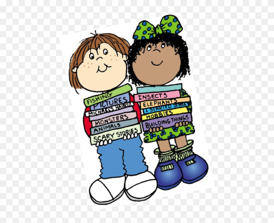 Children Reading Books Clipart