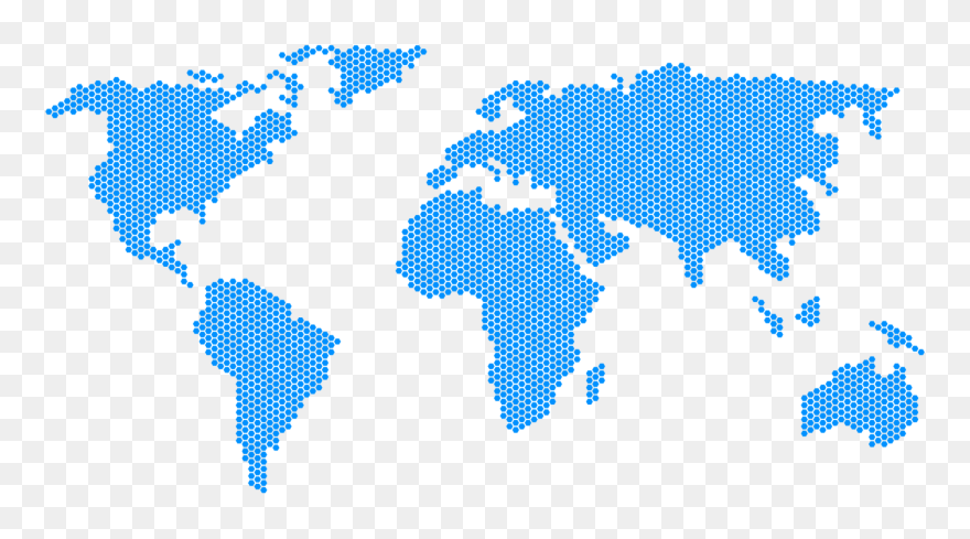 Easy World Map Simple Clipart