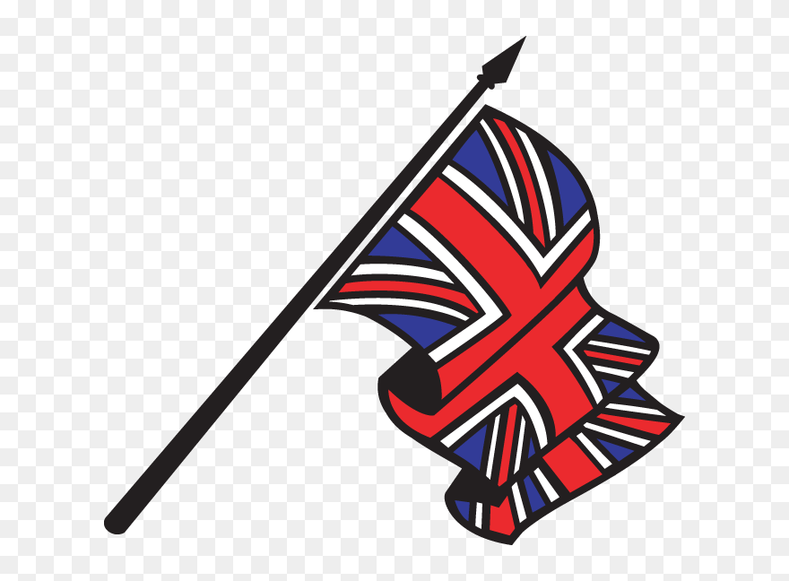 England Flag Clipart At Getdrawings , Png Download - Britain And American Flag Transparent Png
