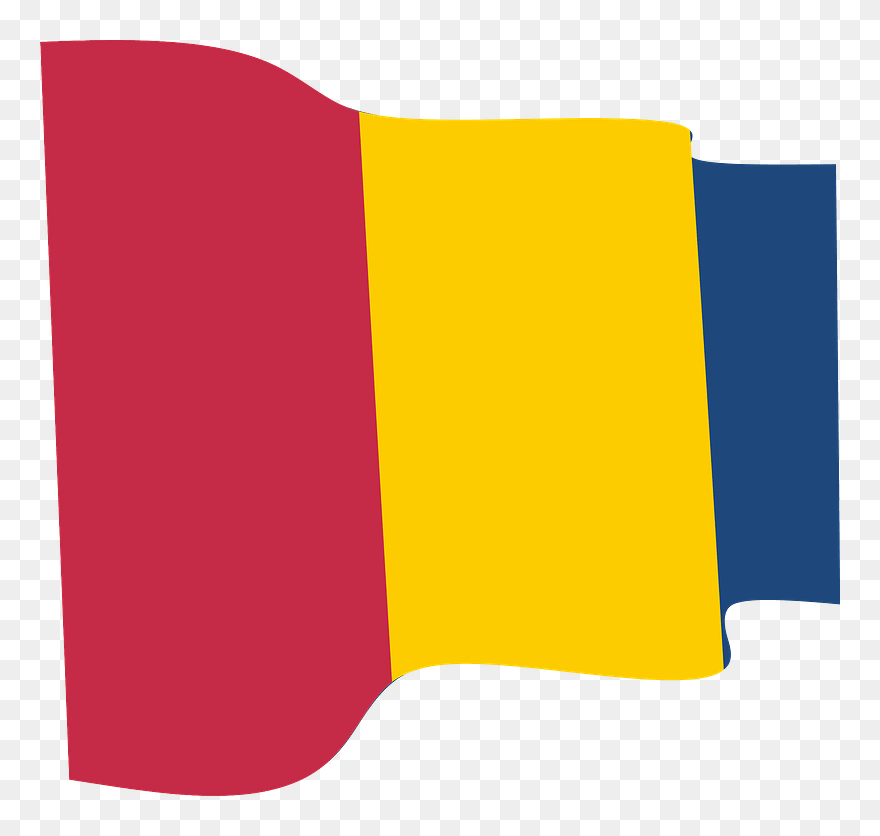 Chad Wavy Flag Clipart - Png Download