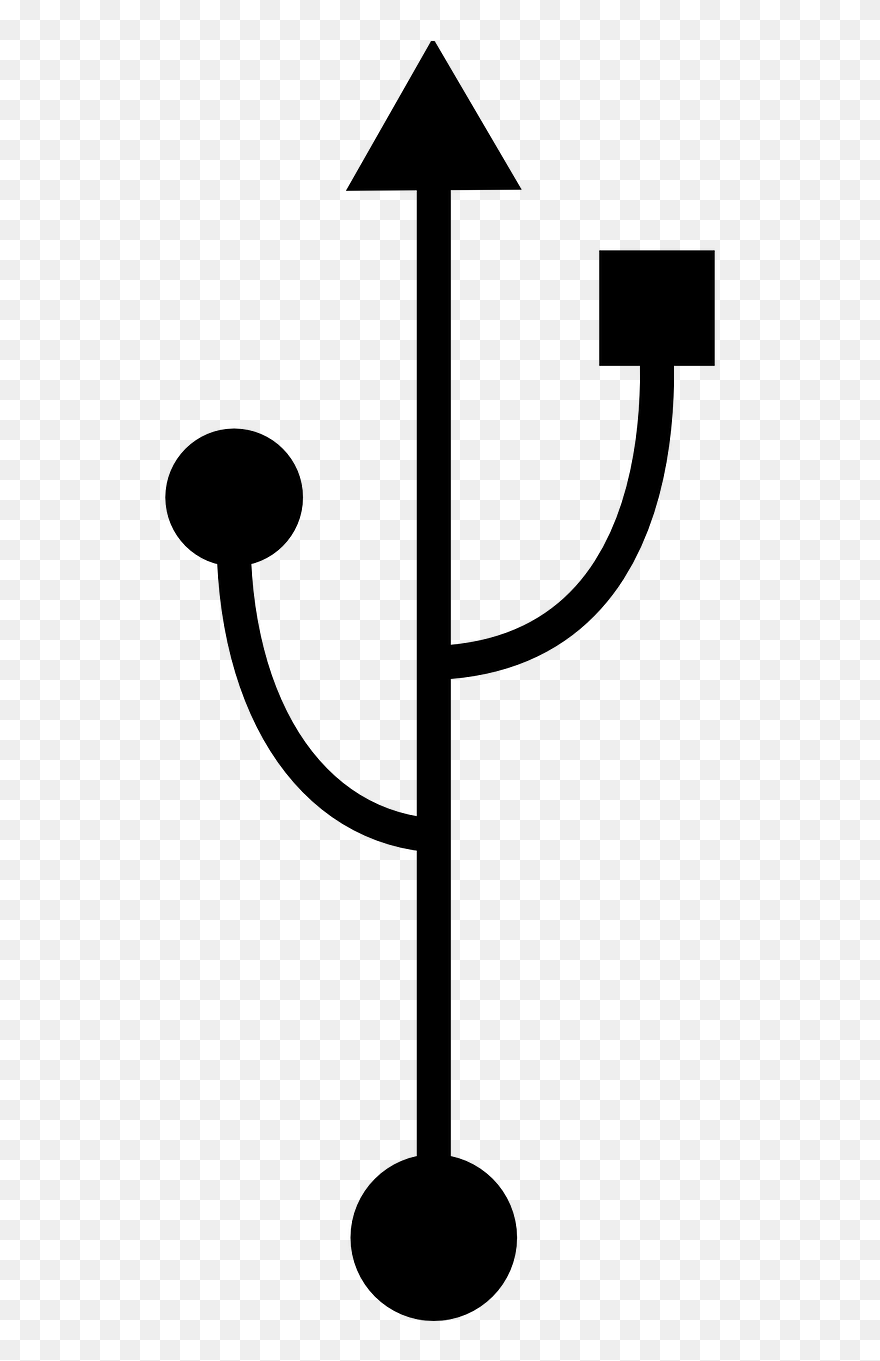 Usb Port Logo Vector Clipart