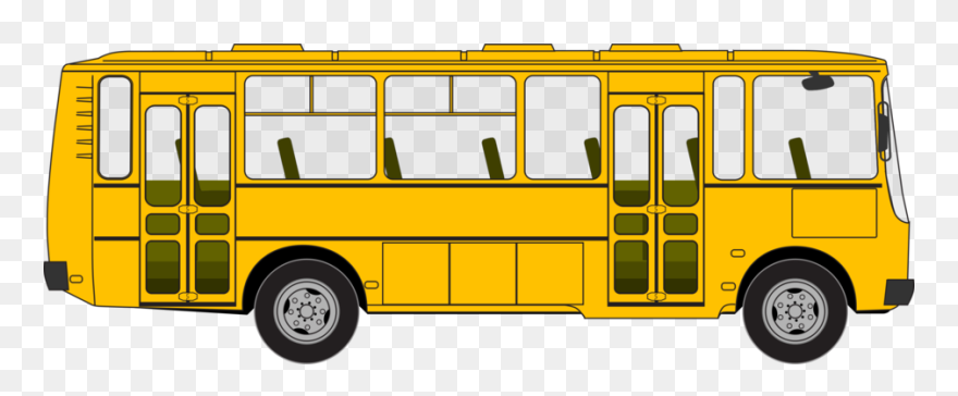 Yellow Bus Clipart - Png Download