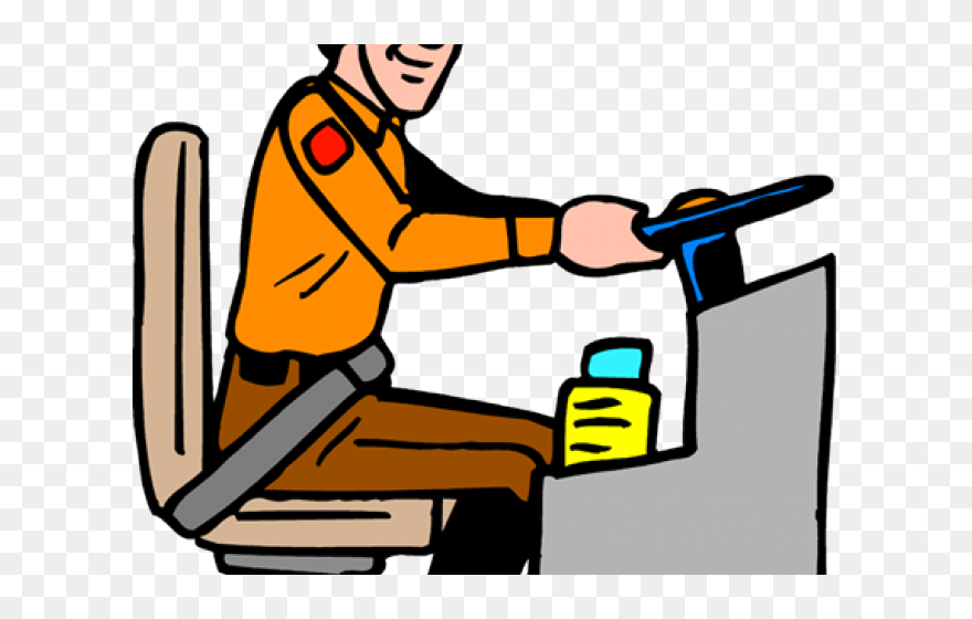 Train Driver Cliparts - Bus Driver Clip Art - Png Download