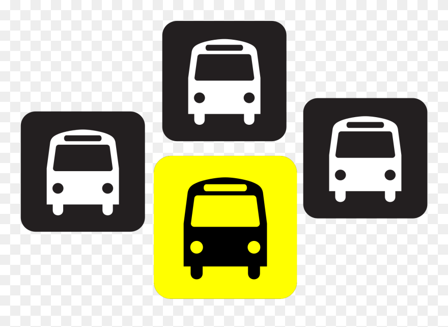 Bus Route Clipart - Png Download