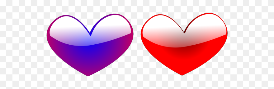 Red And Blue Hearts Png Icons Clipart