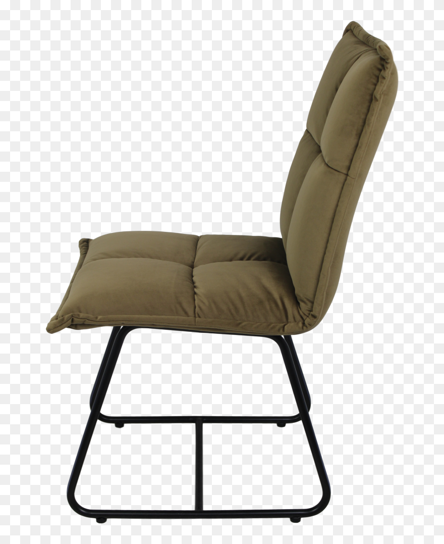 Room Chairs Light Grey High Dining Fabric Clipart - Recliner - Png Download