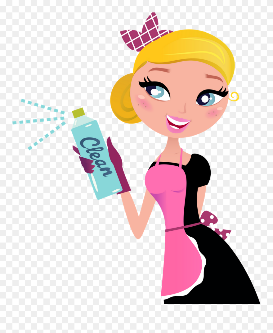 Cartoon Cleaning Lady Clipart