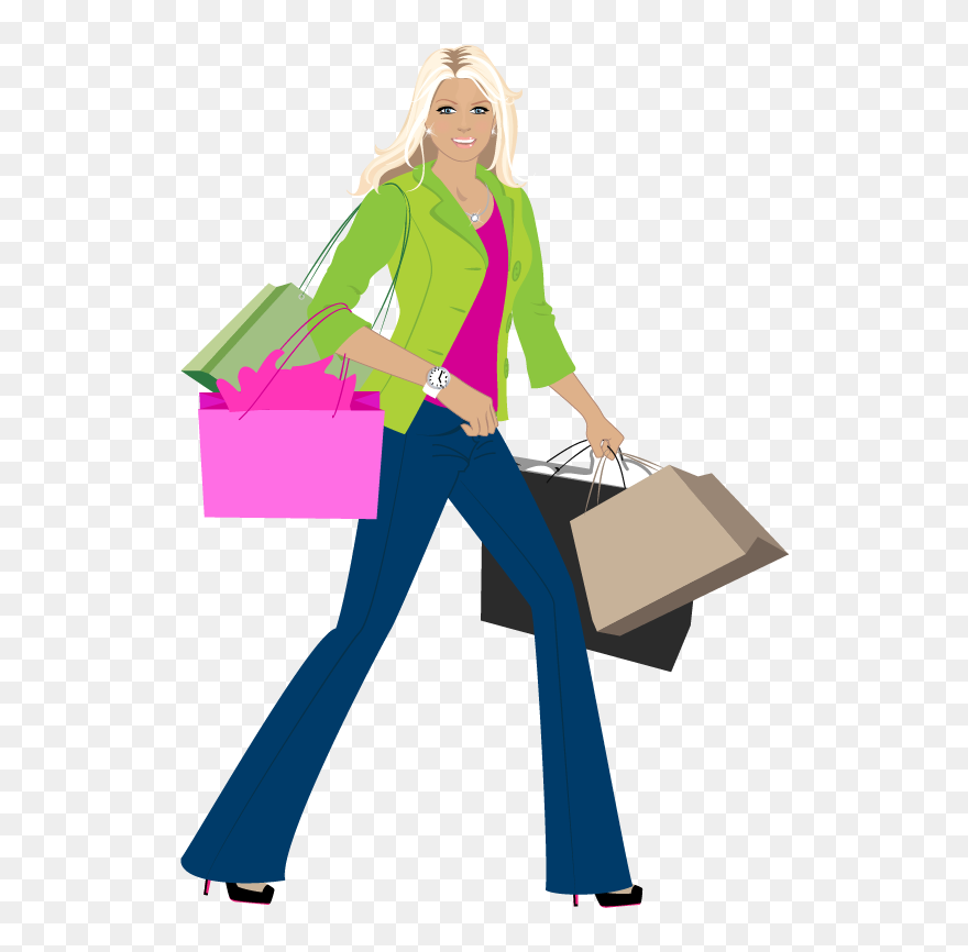 Grocery Clipart Grocery Basket - Someone Shopping - Png Download