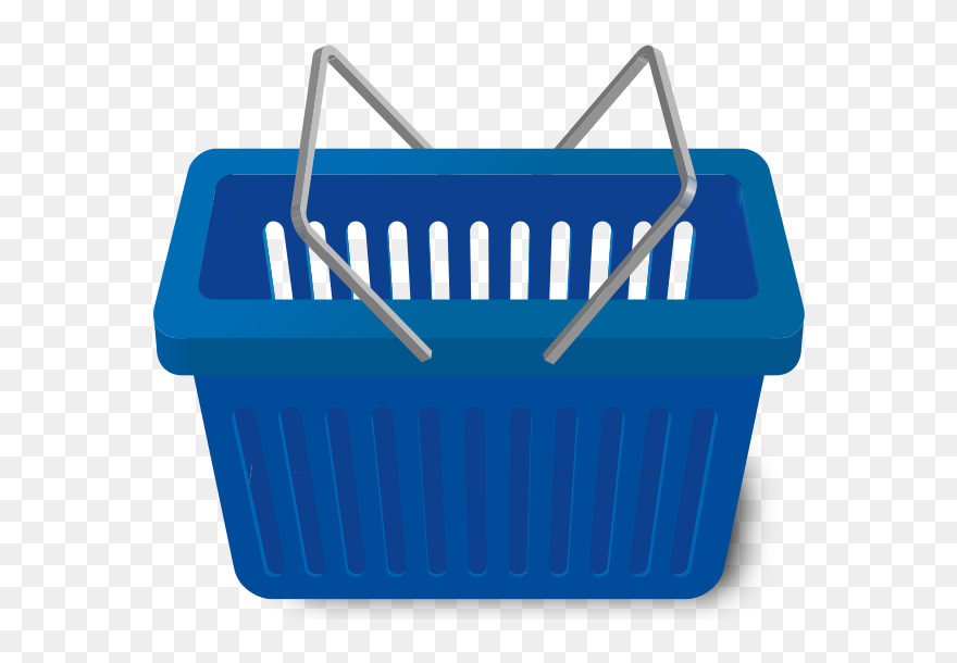 Shopping Cart Navy Blue Vector Icon - Blue Shopping Basket Png Clipart
