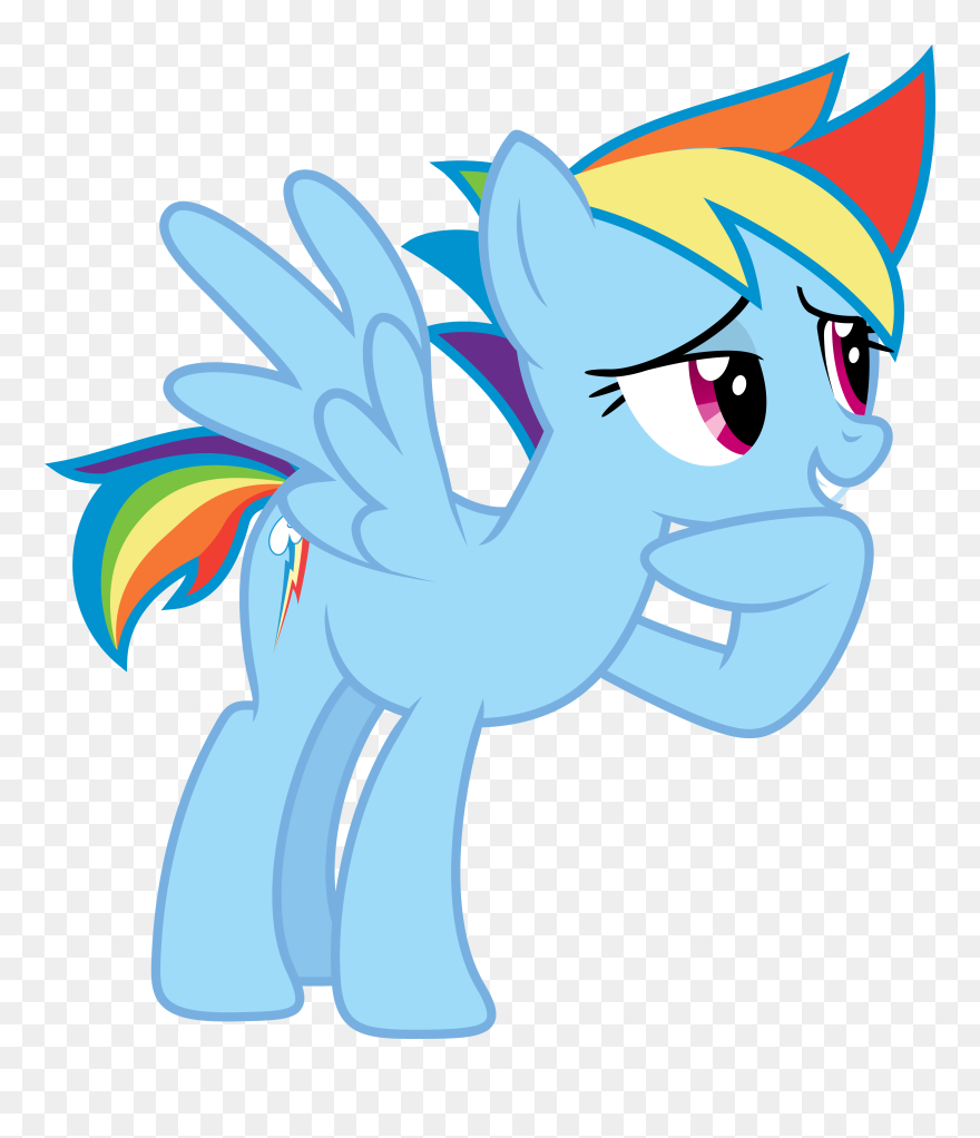 Mlp Rainbow Dash Hair Cut Clipart