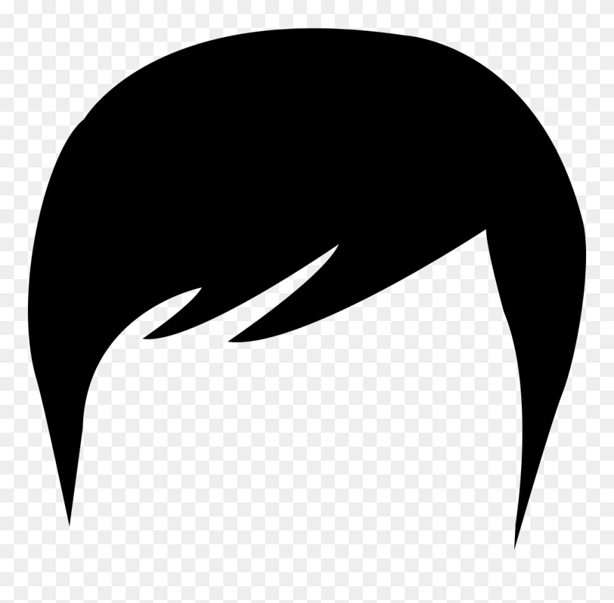 Hair Silhouette Png - Male Hair Silhouette Png Clipart