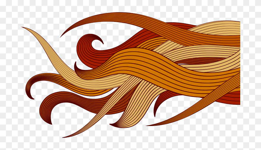Flowing Hair Png Download - Hair Clipart
