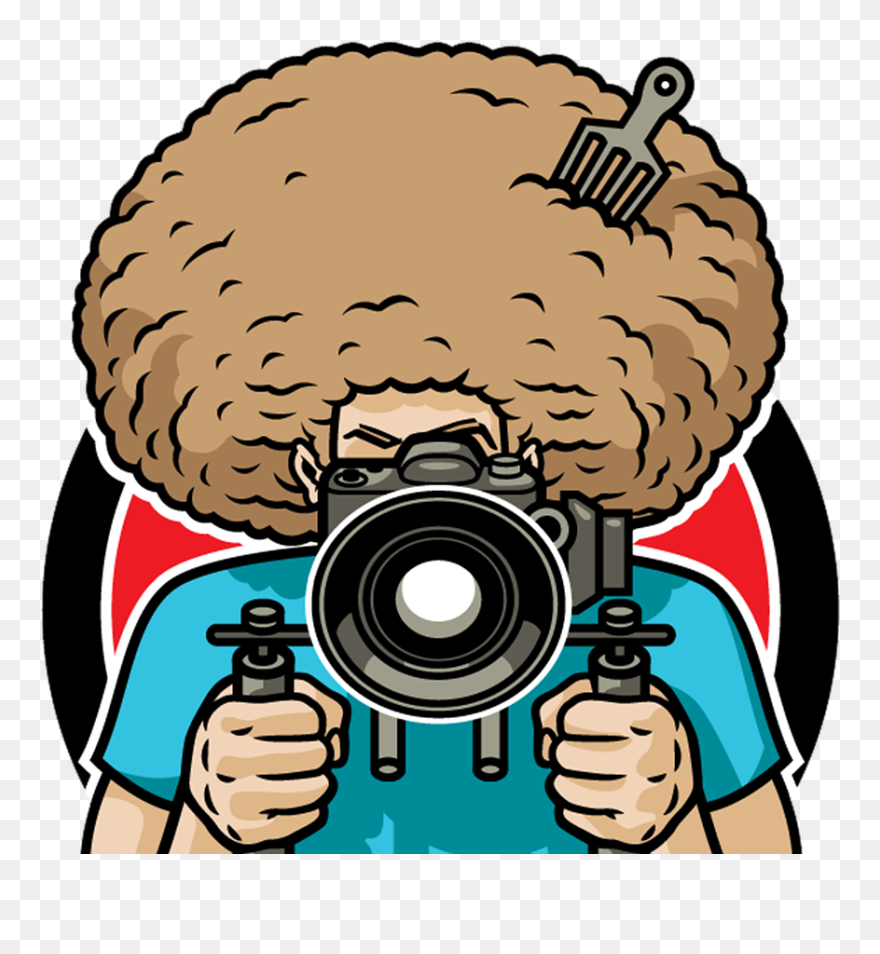 Photographer Clipart Long Hair Man - Fro Knows Photo Flash Guide - Png Download